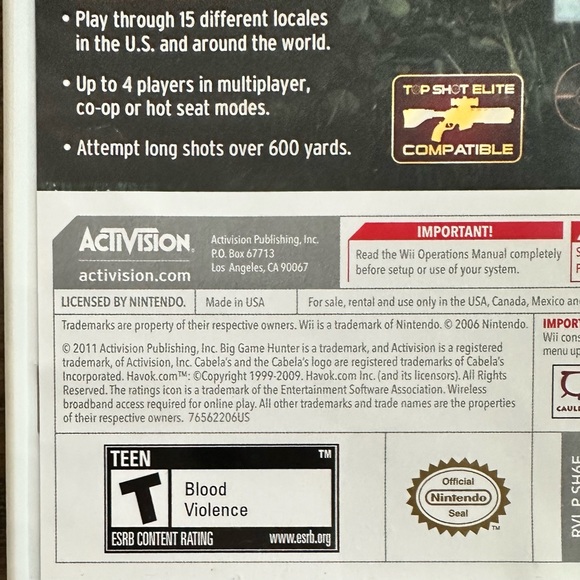 Cabela's Big Game Hunter 2012 for Nintendo Wii - Picture 6 of 7